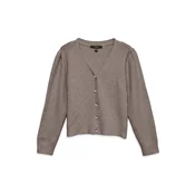 VERO MODA Pletena jopa VMDOFFY temno siva