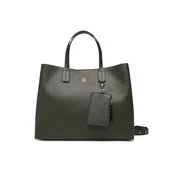 Ročna torba Tommy Hilfiger Th Icon Satchel Mono AW0AW18923 Khaki