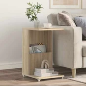 Vidaxl Stranska miza Sonoma hrast 40 x 35 x 60 cm Konstruiran les