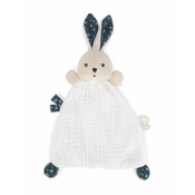 Zečić od tekstila za maženje Nature Rabbit Doudou Kdoux Kaloo bijeli 20 cm od nježnog materijala od 0 mjeseci