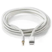 Nedis PROFIGOLD Apple Lightning 8pin kabel z adapterjem/ Apple Lightning vtič - 3,5mm jack vtič/ najlon/ škatla/ 1 m