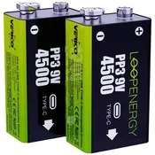 Verico Verico LoopEnergy USB-C 9 V akumulator Li-Ion 500 mAh 7.4 V 2 kos, (20641335)