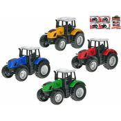 Traktor 8 cm kovinski vzvratni del - mešanica barv (rdeča, modra, zelena, rumena)