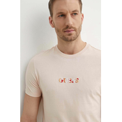 Pamucna majica Guess za muškarce, boja: ružicasta, s aplikacijom, M4GI92 I3Z14