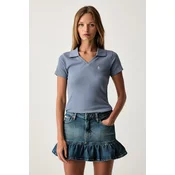 Guess Jeans polo ženska majica bombažna z elastanom