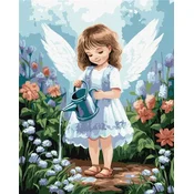 Rayher. Slikanje po številkah, Angel in the garden, 40x50 cm