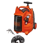 Black & Decker BD 195/5-MY-T kompresor za zrak bez ulja, 5 L/10 bar/1,1kW/1,5 LE