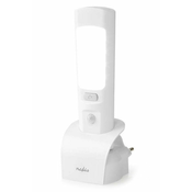 NEDIS LED orientacijska svetilka/ 37 lm/ omrežno napajanje/ 220 - 240 V AC 50 Hz/ 1,3 W/ polnilna/ bela