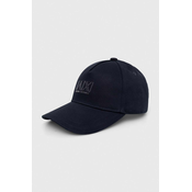 Pamucna kapa sa šiltom Armani Exchange boja: tamno plava, s tiskom