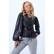 Trend Alacati Stili Ženska bluza Alc-X14418, Crna