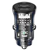 USAMS USAMS 3A 2XUSB-A HITRI POLNILEC ZA TELEFONE, ČRN, (22070516)