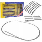 Metalne tračnice za ho početni vlak, skretnice, sporedni kolosijek, skretnica, 3m rc0644