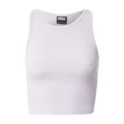 Ladies Cropped Rib Top Lilac