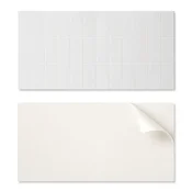 shumee Samolepilna vinilna plošča s potiskom za kopalnico 120x60 cm preprost pravokotni mozaik