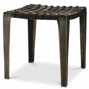 Casa Padrino Luxury Aluminum Stool Antique Bronze H. 40 cm - Luxury Aluminum Furniture