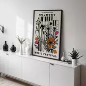 Wallity Dekorativna uramljena slika, 55x75cm, Šarena