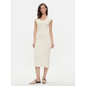 Tommy Hilfiger Poletna obleka WW0WW41273 Bež Slim Fit