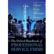 Oxford Handbook of Professional Service Firms