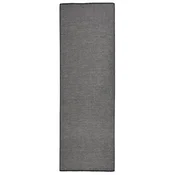 Vidaxl Zunanja preproga ploščato tkanje 80x250 cm siva