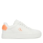 Calvin Klein Jeans Nizke superge CLASSIC svetlo oranžna/bela