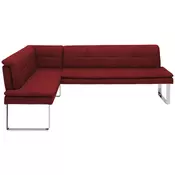 Novel KOTNA KLOP, kovina, tekstil barve kroma, bordo