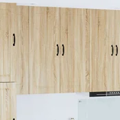 vidaXL Stenska kuhinjska omarica z vrati Sonoma hrast 40 x 31 x 100 cm