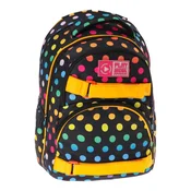 PLAY Dexter Ranac za devojcice, Mini, Rainbow dots, Crni