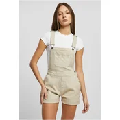 Womens Organic Short Dungaree offwhite raw