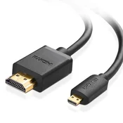 shumee Micro HDMI - HDMI 4K 60Hz kabel, 3m, črn