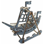 Woodcraft Lesena 3D sestavljanka Gusarska gugalnica