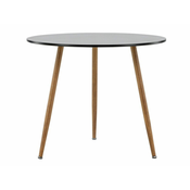 Miza Dallas 3889 Črna, Rjava, 75cm, MDF plošča, Kovina