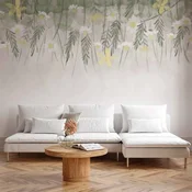 Foto tapeta - Home herbarium - subtle floral motif with flowers in watercolour style 490x350
