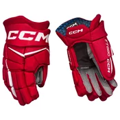 Hokejske rokavice CCM JetSpeed FT880 Red/White Senior 13 palcev