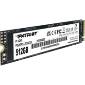 SSD disk Patriot Viper P320 M.2 PCI-Ex4 NVMe 512GB 3GB/s