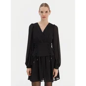 Rinascimento Cocktail obleka CFC0126603003 Črna Regular Fit