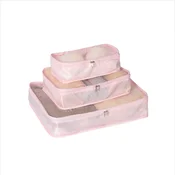 INF Potovalne pakirne kocke 3-delni komplet - lahke, zračne in pralne Pink, (5000256805)