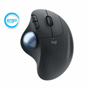 Miška Logitech ERGO M575 Wireless Trackball, Bluetooth, Unifying, grafitna barva