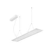 BRUMBERG LED-viseča svetilka Adara 119,5 cm TunableWhite z mikroprizmo - Študija/pisarna - bel mat - Aluminij