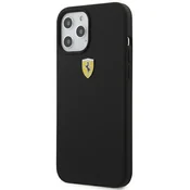 Ferrari - iPhone 12 Pro Max 6,7 Black Hardcase On Track Silicone (FESSIHCP12LBK)
