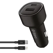 Auto punjac ttec - SmartCharger Duo PD, USB-C/USB-A, 48W, crni