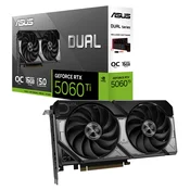 ASUS Obnovljeno - kot novo - ASUS Dual GeForce RTX 5060 Ti OC 16GB GDDR7 (DUAL-RTX5060TI-O16G) grafična kartica, (5000150034)