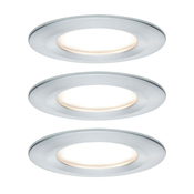 Paulmann 93462 - KOMPLET 3xLED/6,5W IP44 Kopalniška vgradna svetilka NOVA 230V