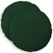 Vidaxl Prevleka za blazino 2 kos HEERLEN Temno zelena Premer 60 cm