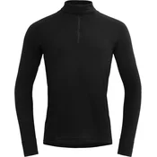 Devold Duo Active Merino 205 majica z izrezom na zadrgo, črna (L)