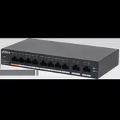 Dahua CS4010-8ET-60 10-portni namizni preklopnik, upravljan v oblaku, z 8 porti PoE