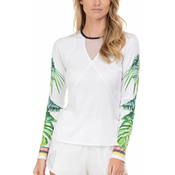 Ženska majica dugih rukava Lucky in Love Palm Island Long Sleeve - white