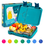 Klarstein junior Lunchbox, 6 predelkov, 21,3 x 15 x 4,5 cm (Š x V x G), brez BPA