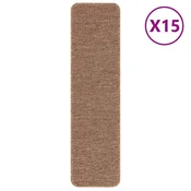 Vidaxl Podloge proti zdrsu za stopnice 15 szt. Rumena 75 x 20 cm PP