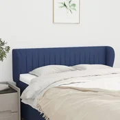 Vidaxl vidaXL Vzglavnik s krilci moder 147x23x78/88 cm blago