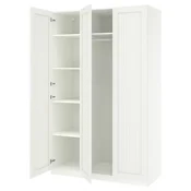 PAX/GULLABERG Garderobni sestav, bela/bela, 150x60x236 cm